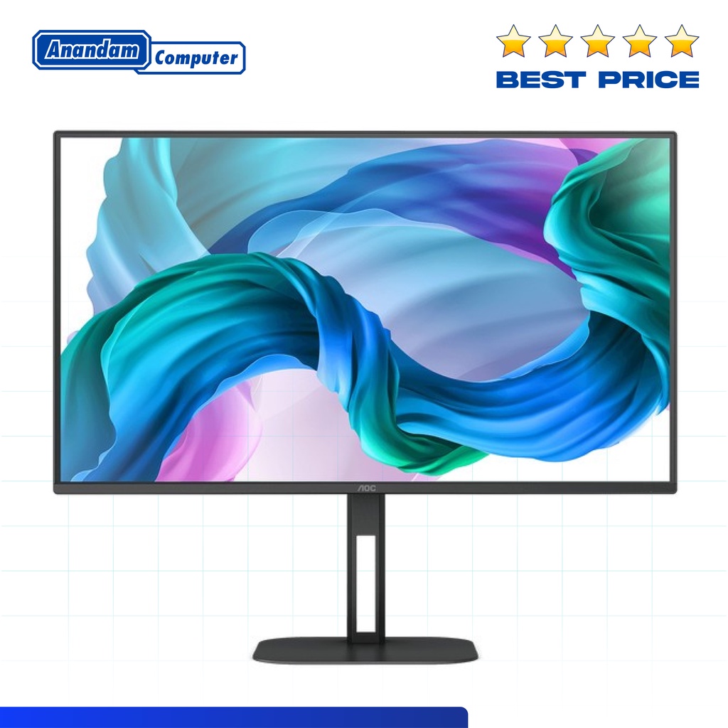 Monitor AOC 24V5 24&quot; IPS 75Hz 1080p sRGB 101% 5ms Ergonomic Frameless