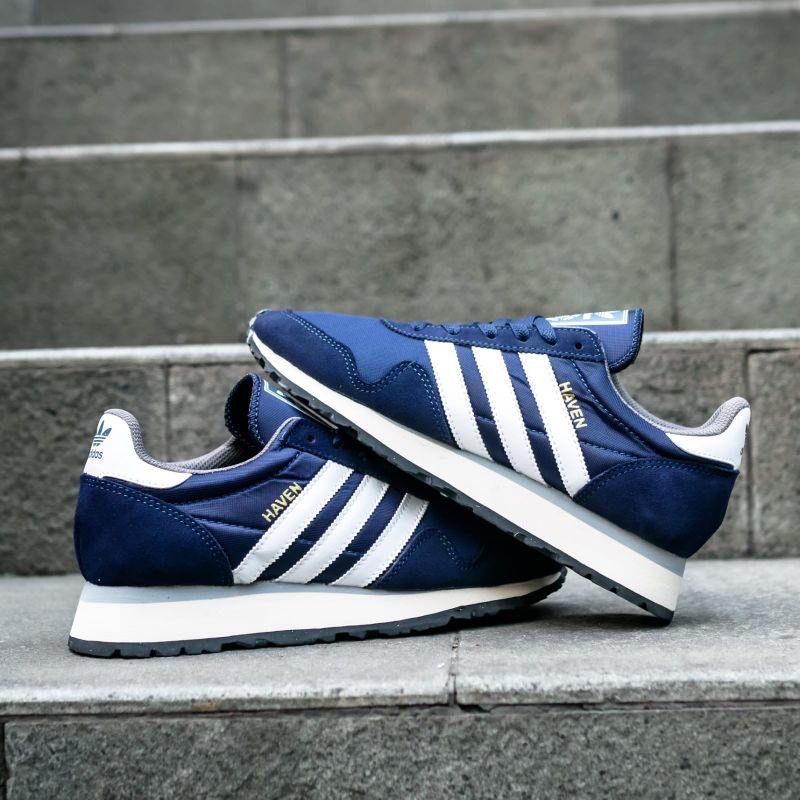 Adidas Haven Navy White Original OEM Sneakers Pria