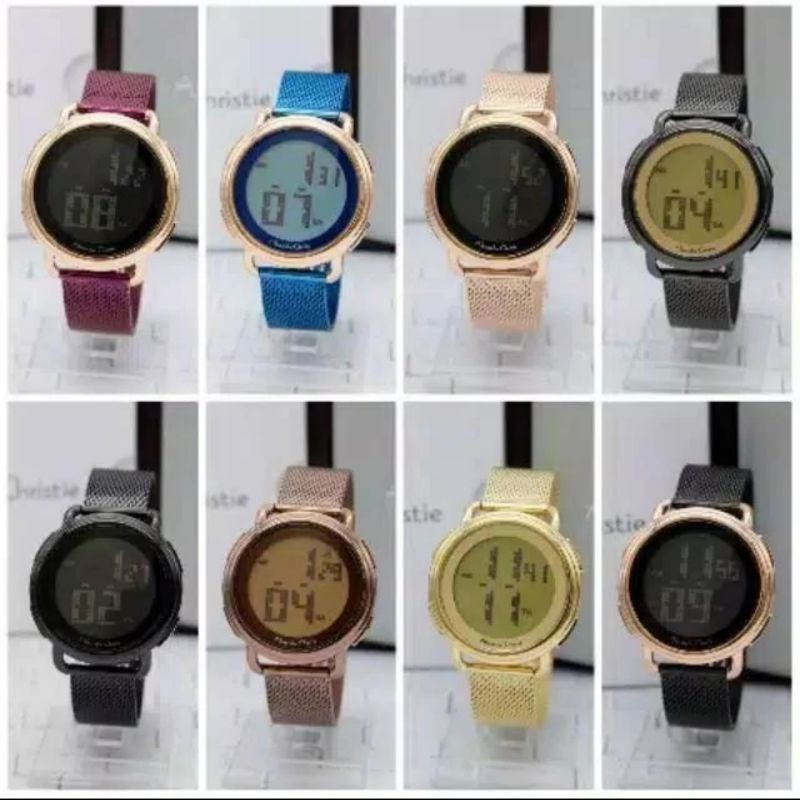 JAM TANGAN WANITA ALEXANDRE CHRISTIE AC 9227 DIGITAL ORIGINAL