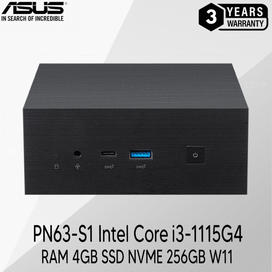 Mini Pc Asus Pn63-S1 [I3-1115G4 4Gb Ssd 256Gb Win11 Wifi]