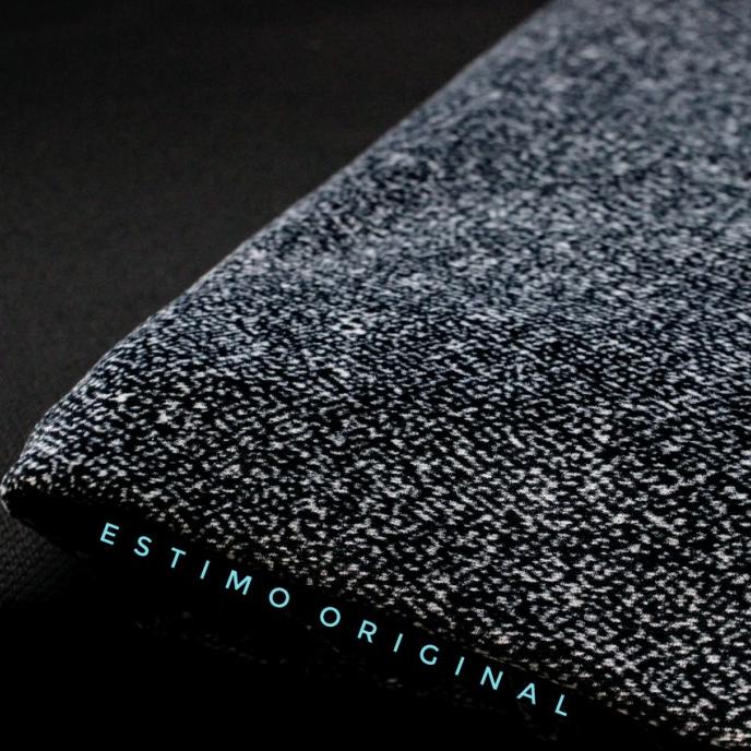 Bahan Kain Jok Mobil Bludru Abu tua hitam Bs untuk Estilo Ferio Genio