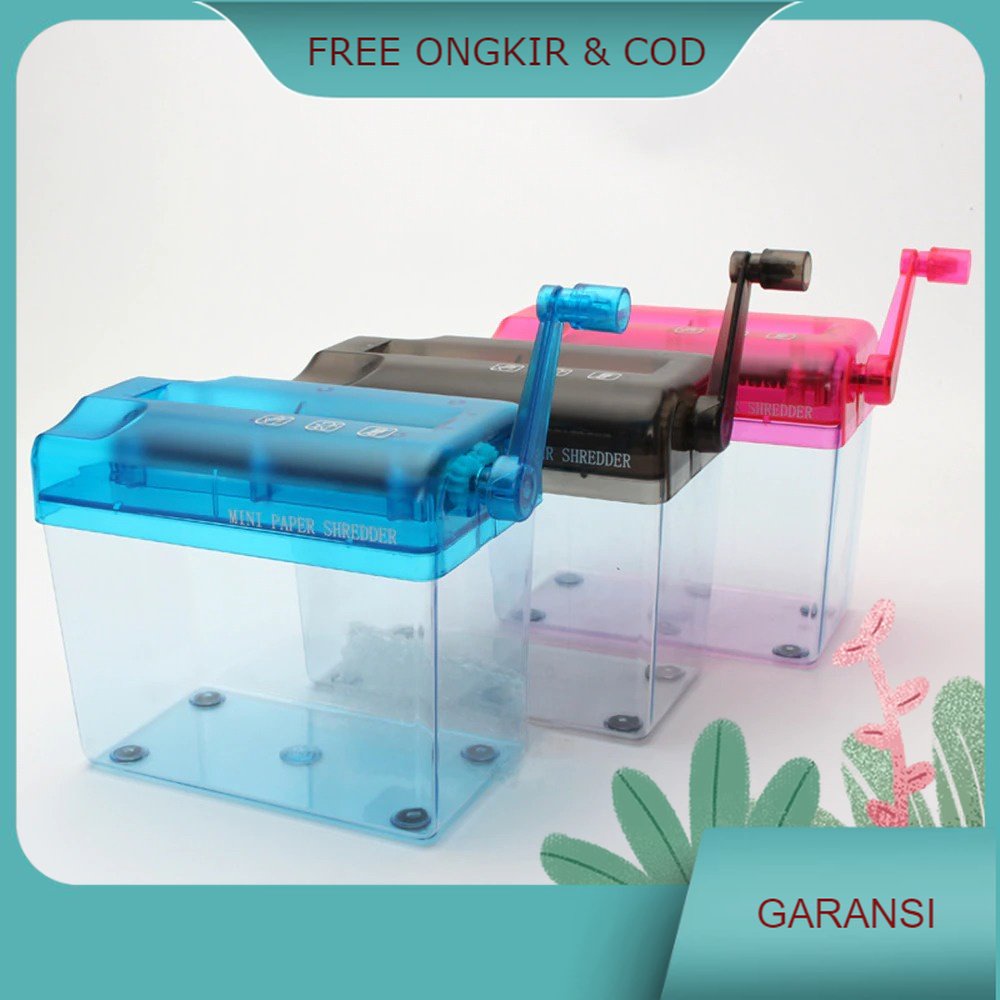 

Penghancur Kertas Manual CD Card Paper Shredder - SZ-123