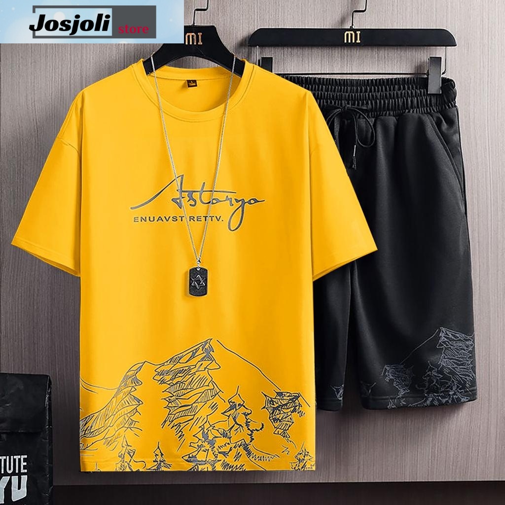 JOSJOLI_STORE/Stelan Astaryo/Satu Stel Atasan dan Bawahan Pria Dewasa/L XL XXL