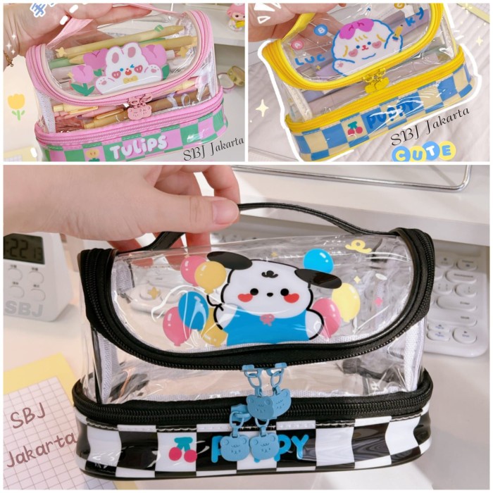 

Tempat Pensil Anak Perempuan Cewek / Pencil Case Besar Waterproof Lucu
