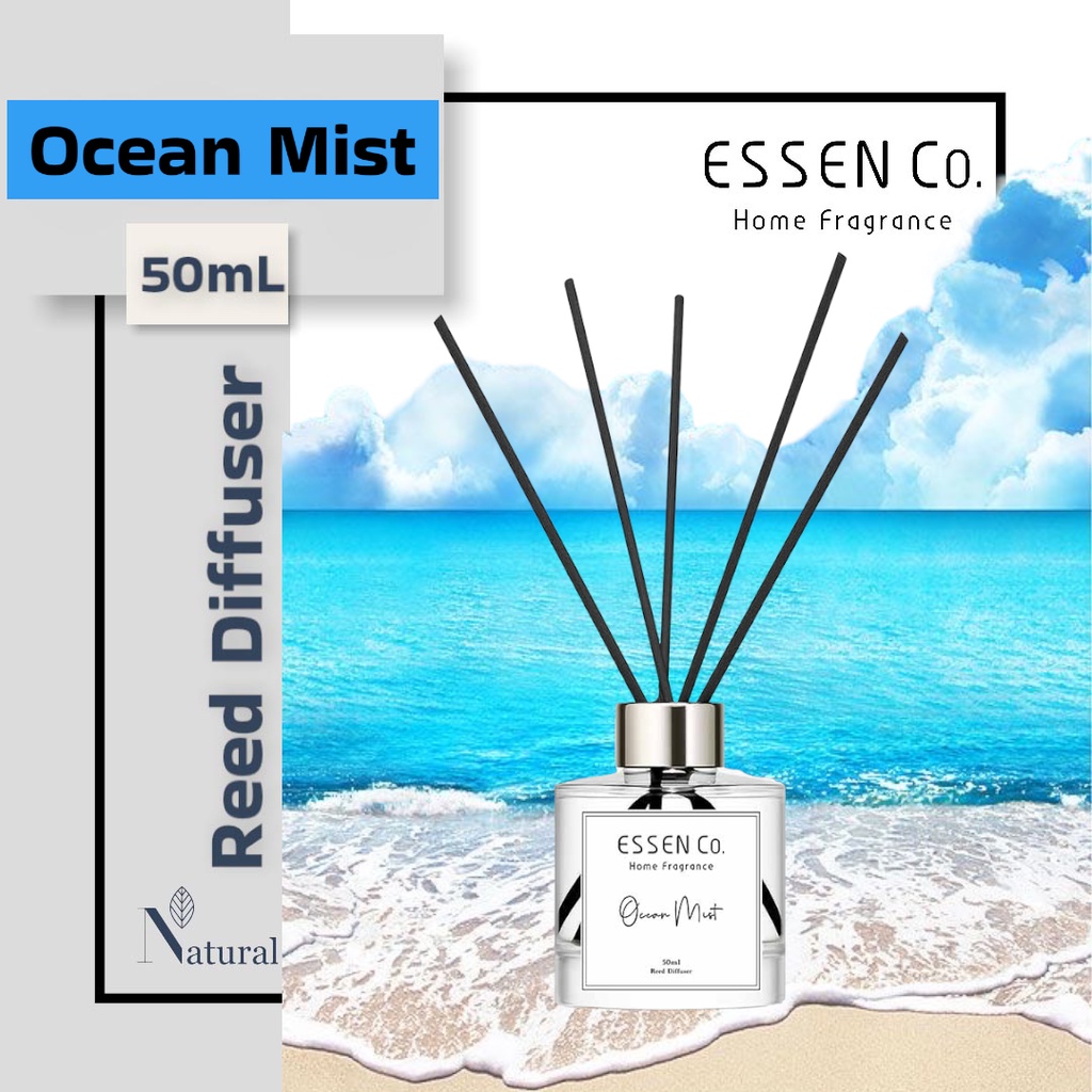 Essen Co Reed Diffuser Aromatherapy Ocean Mist Pengharum Pewangi Ruangan Aromaterapi 50ml