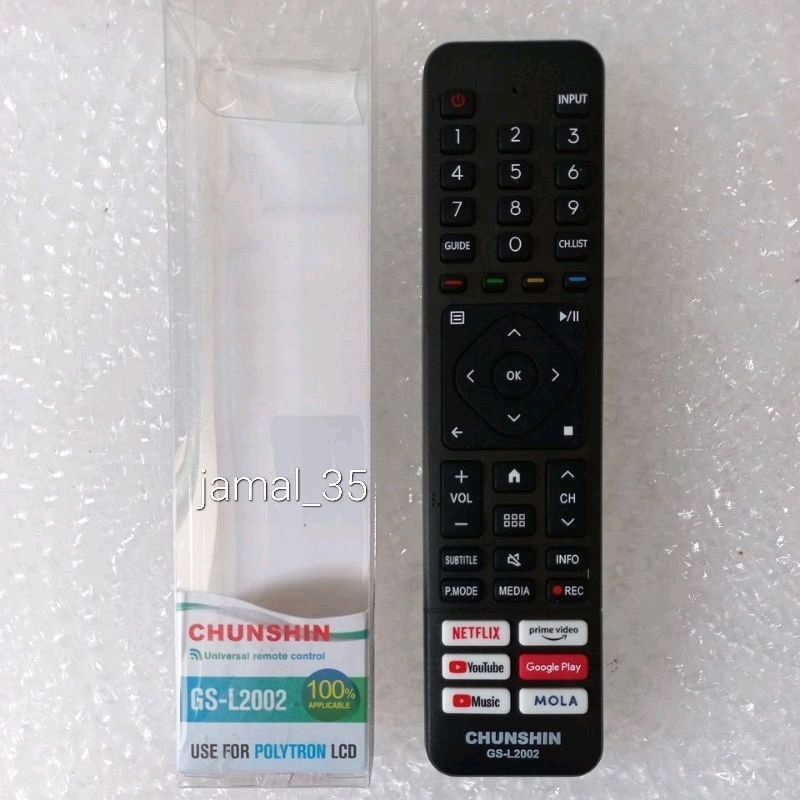 REMOTE REMOT TV POLTYTRON ANDROID TV MULTI GS-L2022 CHUNSHIN