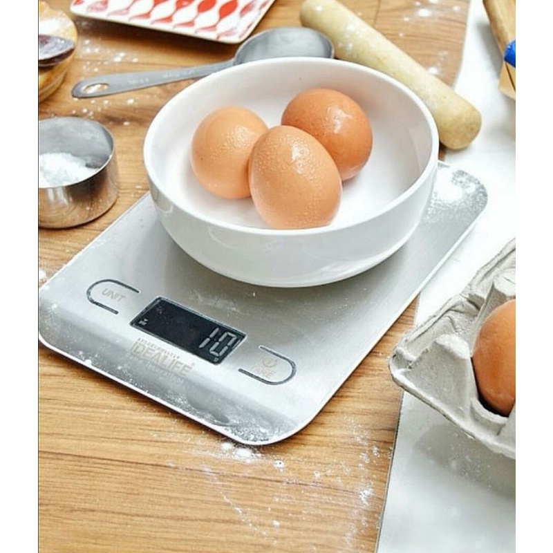 Timbangan Digital Idealife IL 211 SE 5kg Digital Scale 5 kg Kue IL211 Timbangan Dapur Timbangan Batre Garansi