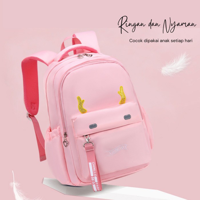 Tas Ransel Anak Backpack Sekolah Anak Tanduk Cowok Cewek TK SD Premium