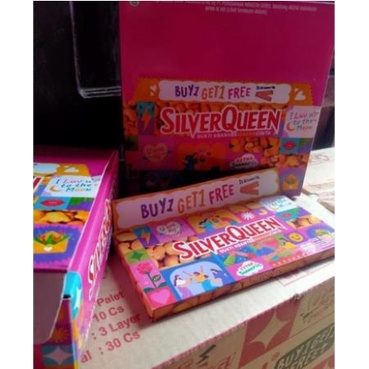 * NCC * Silverqueen Coklat Edisi Kemasan Spesial Buy 1 Get 1 (2 x 58 gr) Silver Queen Cashew