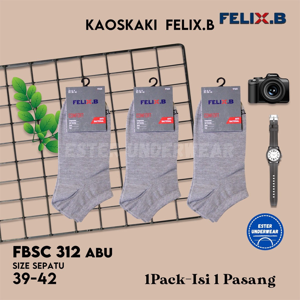 FELIX B Kaoskaki Pria Ankle Seri FBSC Isi 1 Pasang