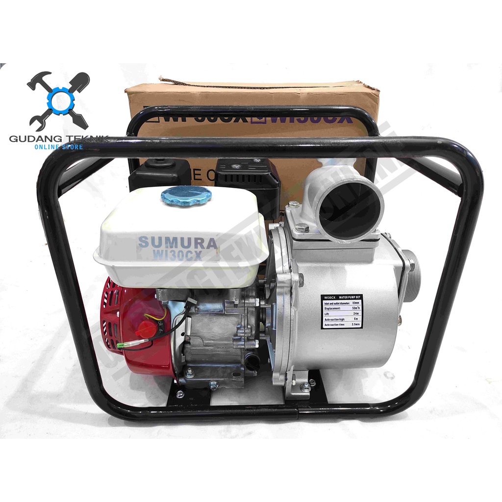 Water Pump 3&quot;SUMURA WI30CX TABUNG BESAR / Mesin Pompa Air Waterpump Irigrasi Sawah Alkon 3 Inch WI 30 CX WI-30CX SUMURA