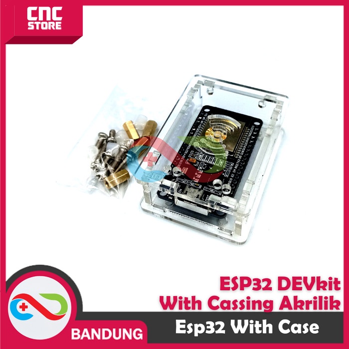 ESP32 DOIT WIFI BLUETOOTH IOT DEVELOPMENT BOARD WITH CASE AKRILIK