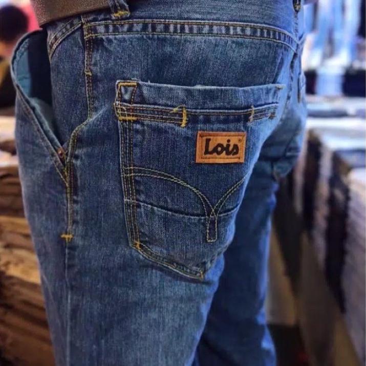 SRK904 PERSIDENT STORE Celana Jeans Lois Pria Original Size 28-38 Asli 100% Jumbo Bigsize Premium Standar Panjang Model Terbaru - Celana Jins Lois Cowok &lt;&gt;