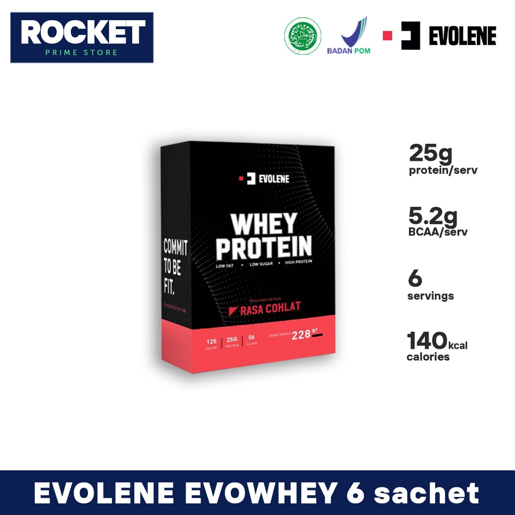 Evolene Whey Protein 228gram 6 sachet