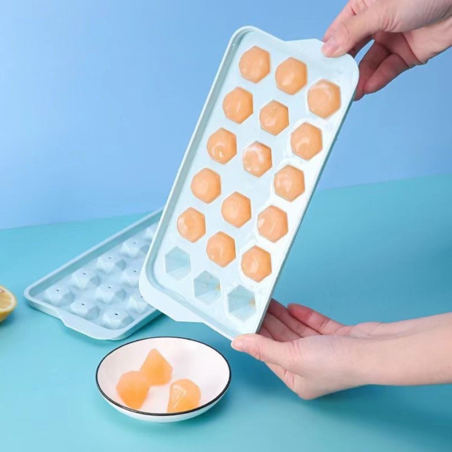 Cetakan Es Batu 18pcs Cetakan Pudding Cetakan Es Silicon Cetakan Serbaguna