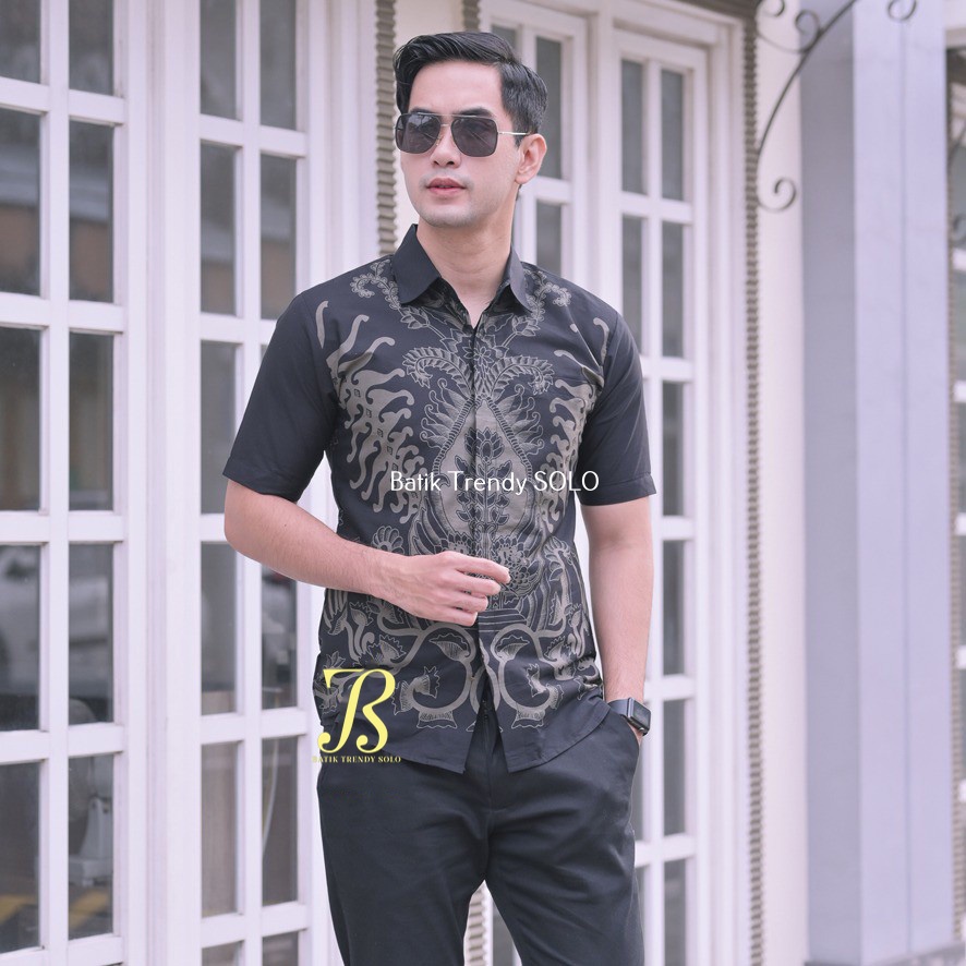 Hem  Kemeja Baju Batik Pria Cowok Laki Laki Slimfit Full Lapis Furing Lengan Panjang Lengan Pendek Original Asli Batik Jumanta Solo Laweyan Size S M L Xl XXL Bahan Katun Premium  141