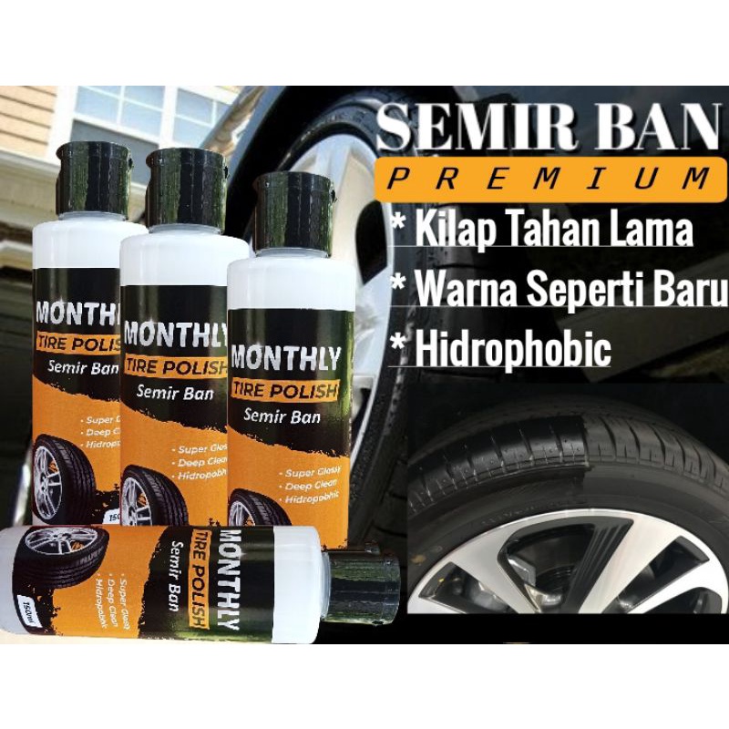 Semir ban Kit Black Magic Tire Penghitam Ban Pengkilap Karet 35ml Wet Look Water Resistant Sachet