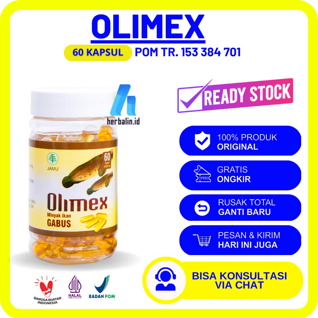 

OLIMEX Kapsul Kutuk Premium Minyak Ikan Gabus Percepat Penyembuhan Luka Pasca Operasi atau Diabetes