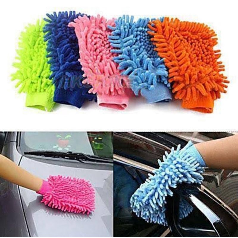 sarung tangan microfiber lap cuci mobil cuci motor