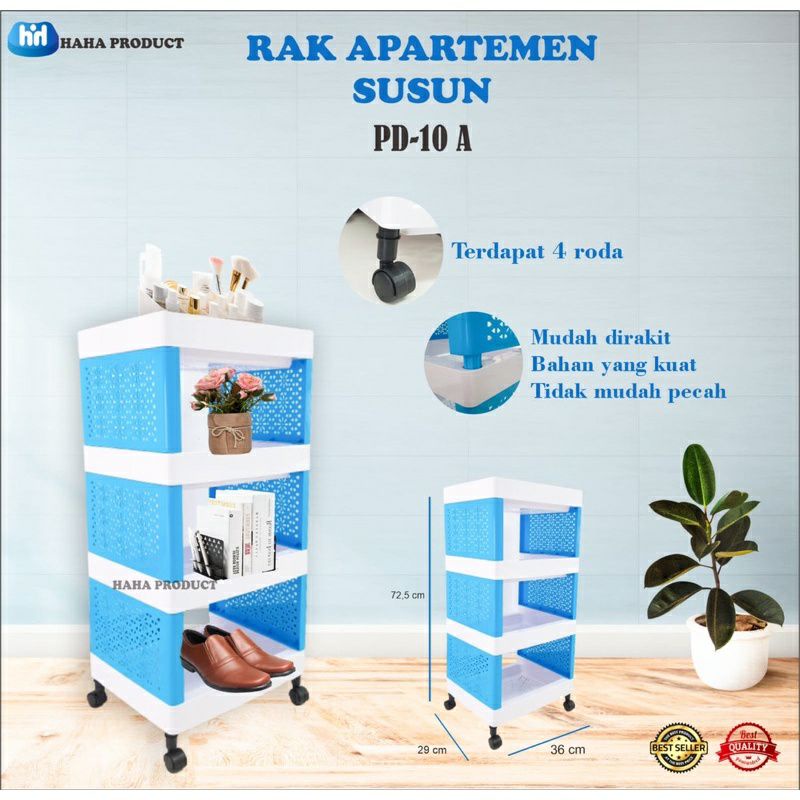 Rak Dorong 4 Susun Serbaguna