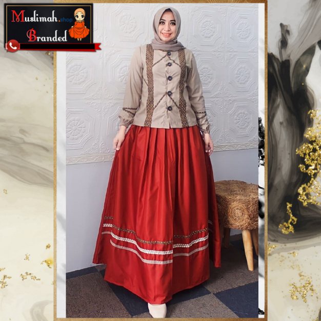 Baju lebaran DEURA Setelan Remaja D308 / Setelan Wanita Terbaru / Setelan Remaja Pesta - MUSLIMAH BR