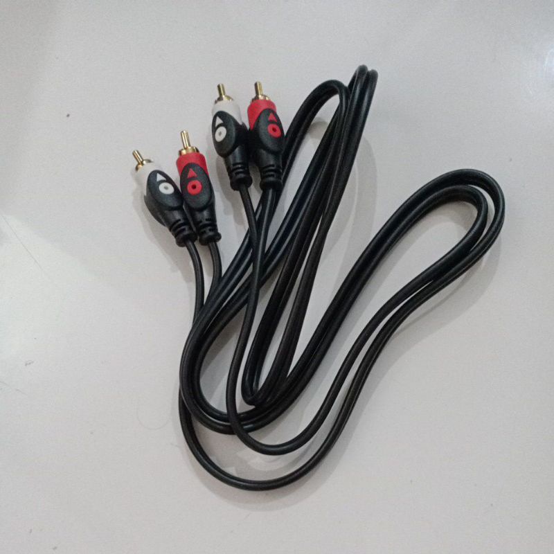 Kabel Audio Jack 2 RCA Male To Male