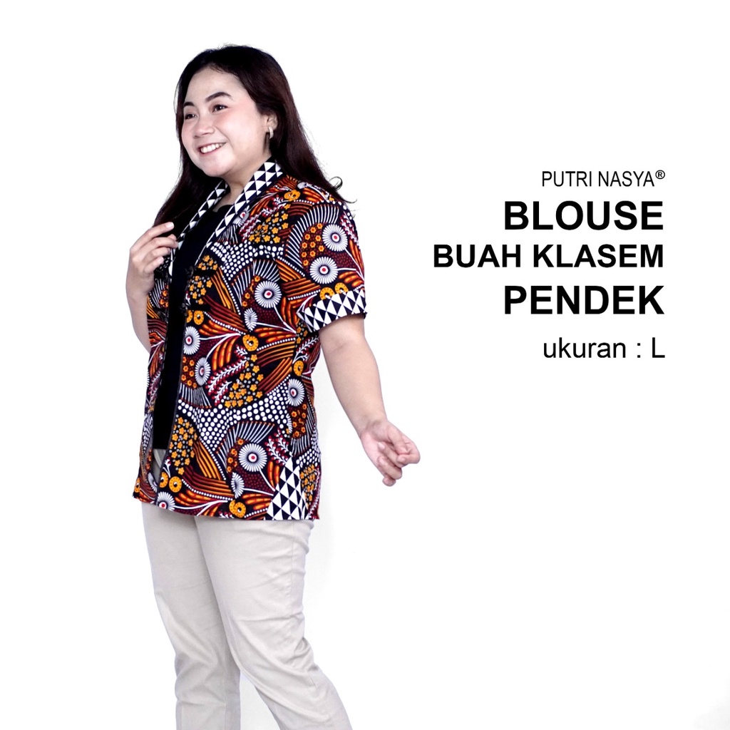 Atasan Batik Blouse Big Size Wanita Lengkap M-L-XL-2L-3L-4L-5L-6L-7L Model Blus Jumbo Seragam Batik / Atasan Batik Big Size Formal / Pakaian Batik Kerja Kantor Wanita Bahan Katun LD 140 / Pakaian Batik Super Jumbo Kekinian Modern Trendy