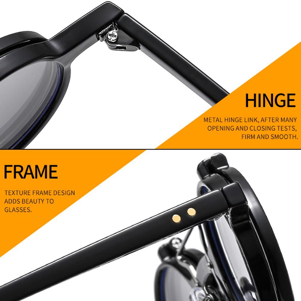 R-flower Steampunk Flip-Up Sunglasses UV400 Kacamata Vintage Retro Paku Keling Punk Eyeglasses