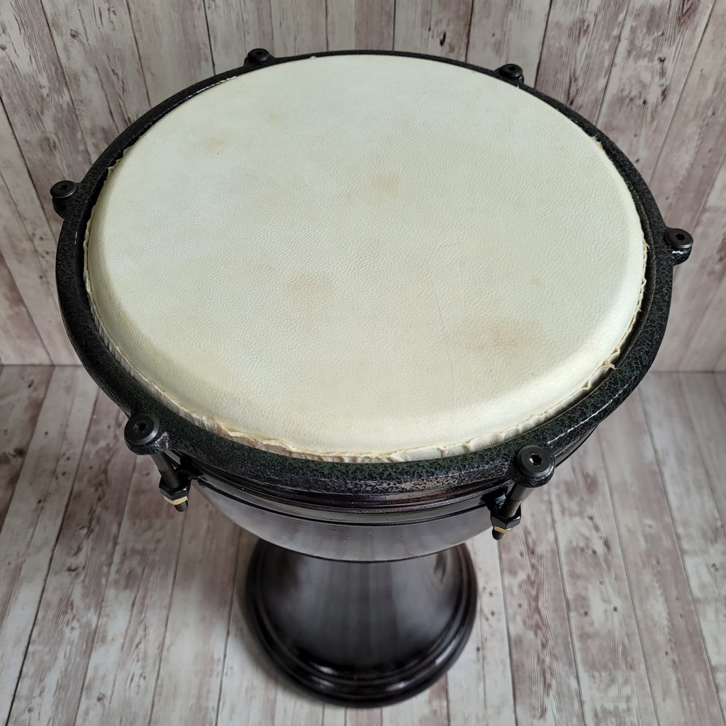 Bas Dumbuk Pinggang Bass Marawis Bas Hadroh Calti Kulit Ukuran 10 Inch Tinggi 50cm