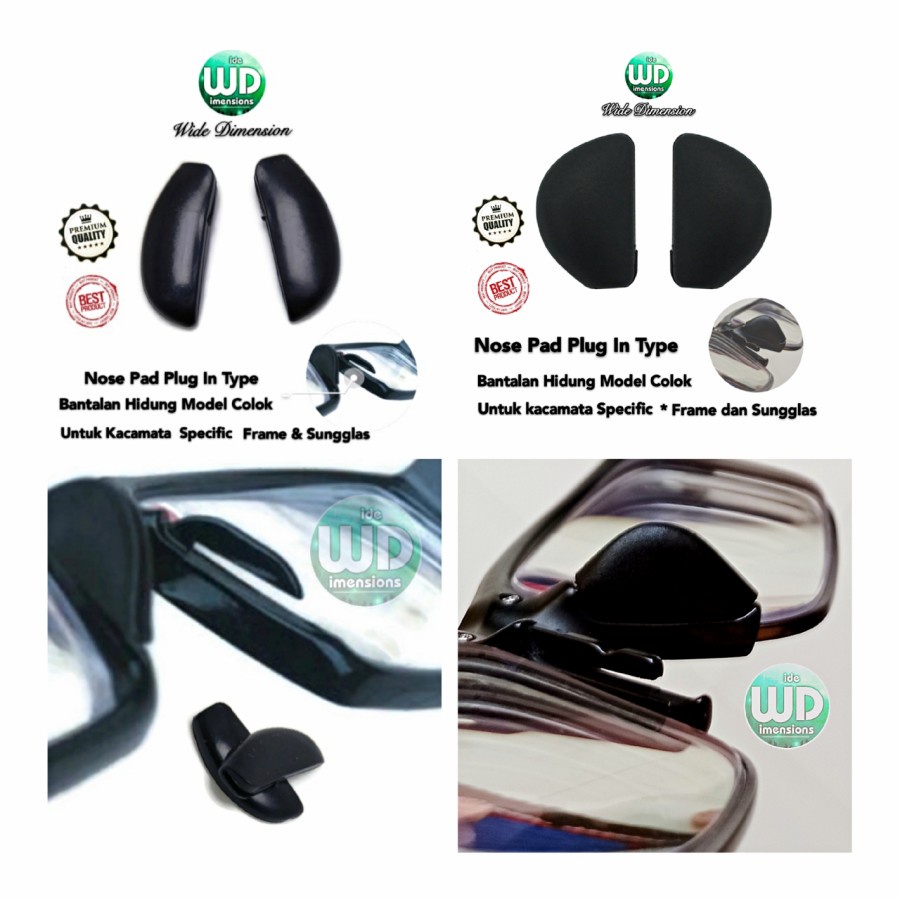 Nosepad Kacamata Silicone Plug in Bantalan Hidung Nose Pad Colok New Balance Adidas Nike