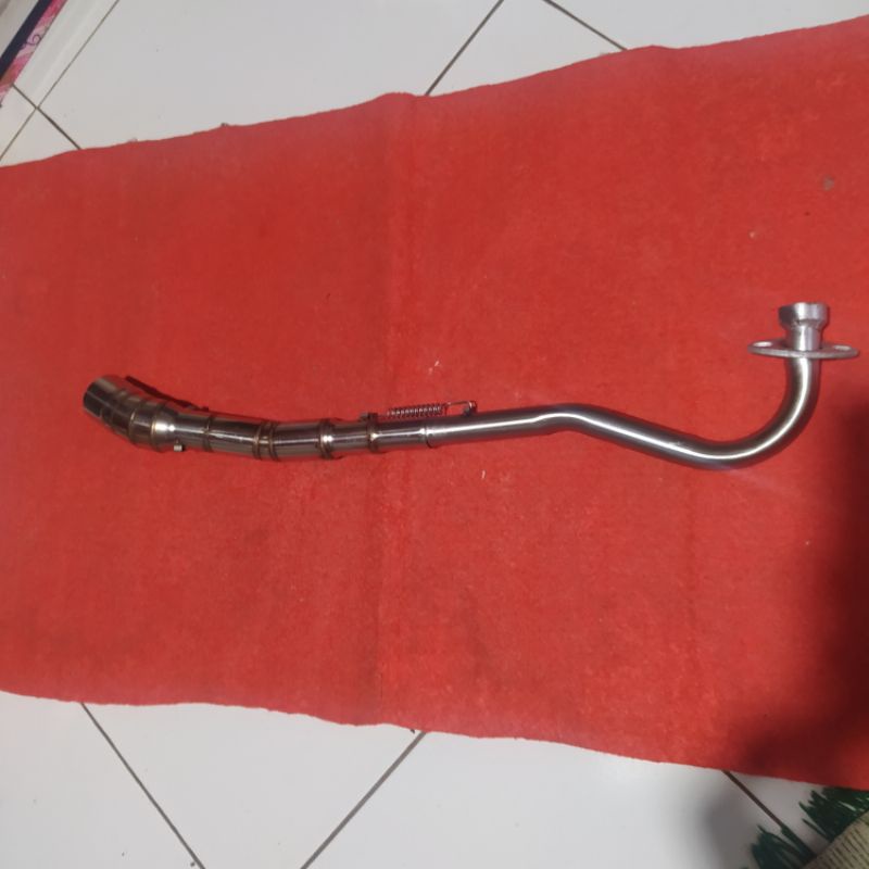Leher Knalpot Jupiter Z1 Samping Standar Stainless inlet 50mm