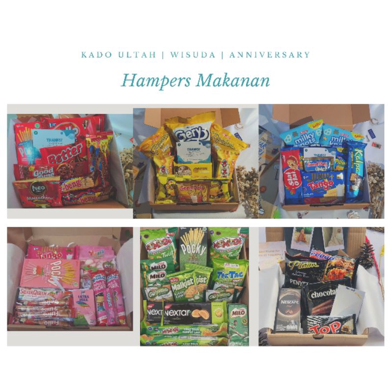 

HAMPERS BOX SNACK KADO ULTAH/KADO WISUDA/KADO ANNIVERSARY