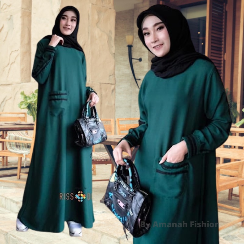 Gamis Wanita Murah 2020 Termurah Bagus Mewah Kekinian Baju Syari Terbaru Import Elegan Terlaris Remaja Dewasa Kondangan Modern Busui Simple Bonita Long Dress | Gamis Muslim Modern | Baju Gamis Wanita MZ997