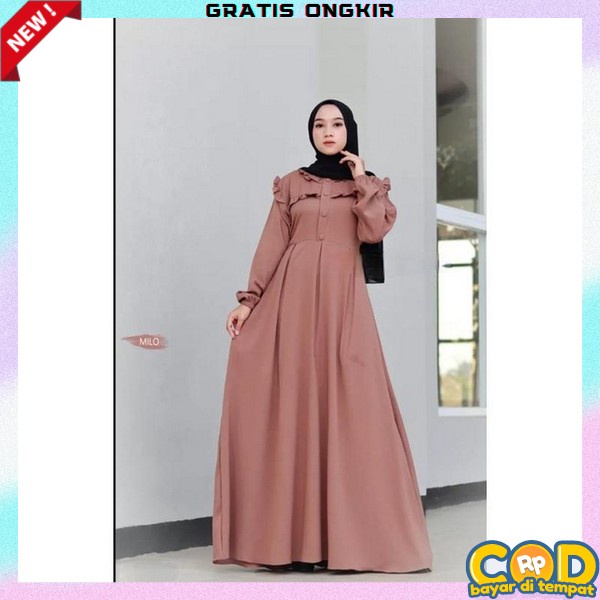 Bju Muslimah Dres Syari Import Premium Pesta Kondangan Baju Gamis Terbaru 2023 Dewasa Casual Dress G