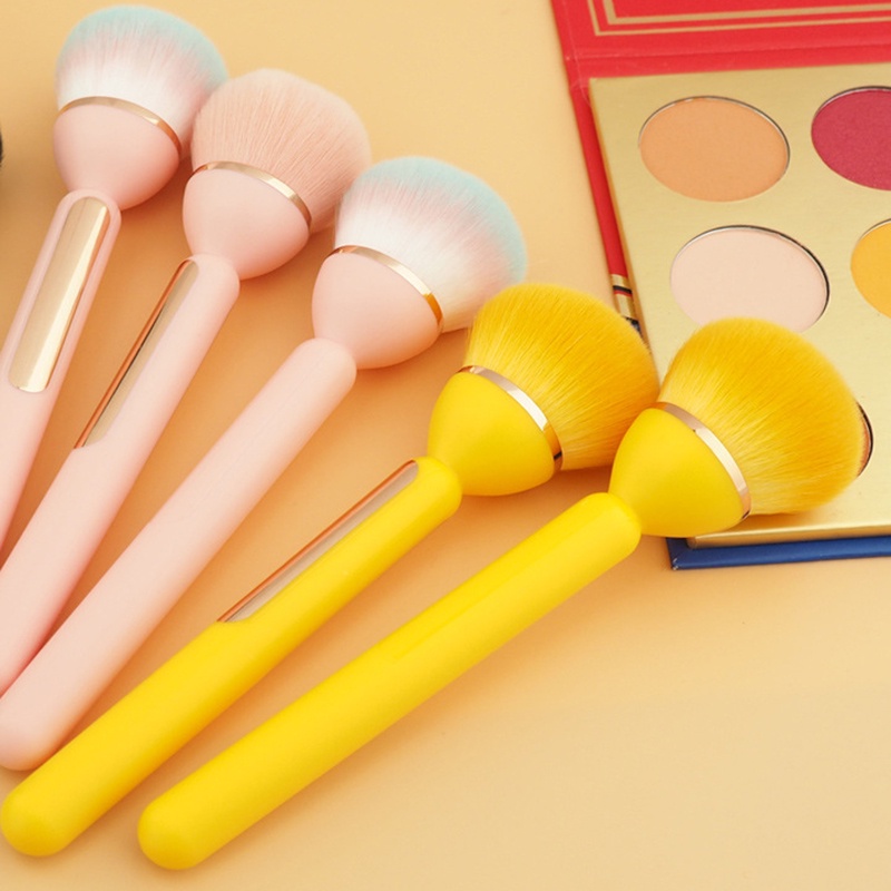 Multi Purpose Small Bulb Powder Blusher Brush Bubuk Makeup Brush Universal Alat Make Up Wajah High Quality Serat Buatan Lembut Rambut Foundation Make Up Brush