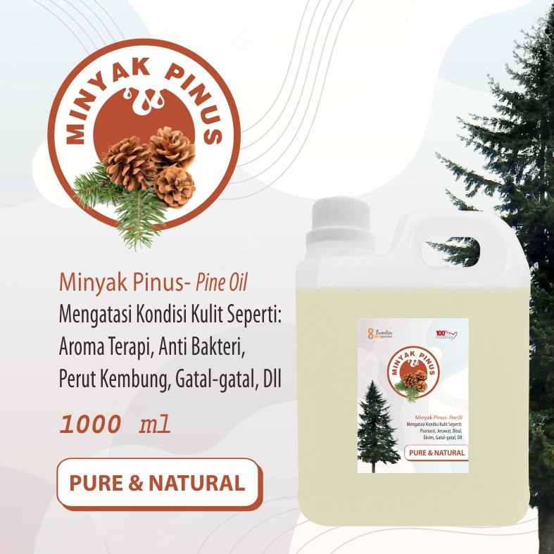 Minyak Pinus Murni - Pine Oil Kemasan 1 Liter Jerigen