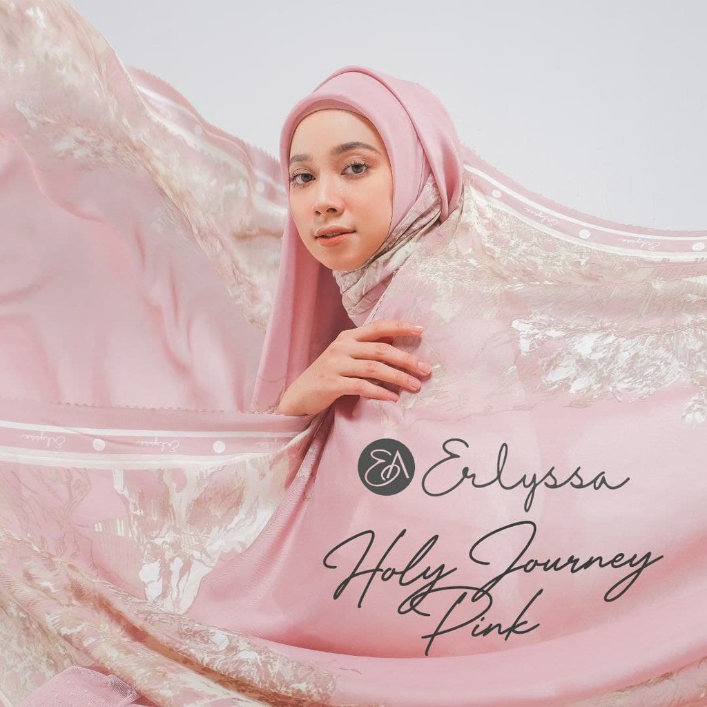 JILBAB SEGI EMPAT ERLYSSA EDISI HOLY JOURNEY SCARF HIJAB VOAL LASER CUT ERLLYSA