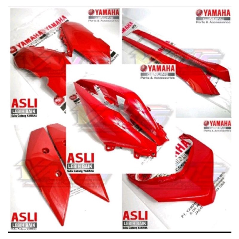 Body xmax Full Set XMAX 250 merah metalik 2022 Original Yamaha Genuine Parts