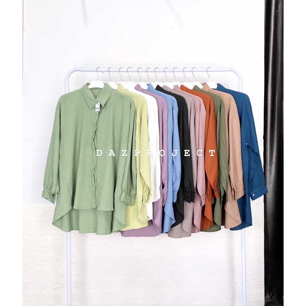 Chika Airflow Blouse Polos LD 120  Blouse Crincle Airflow