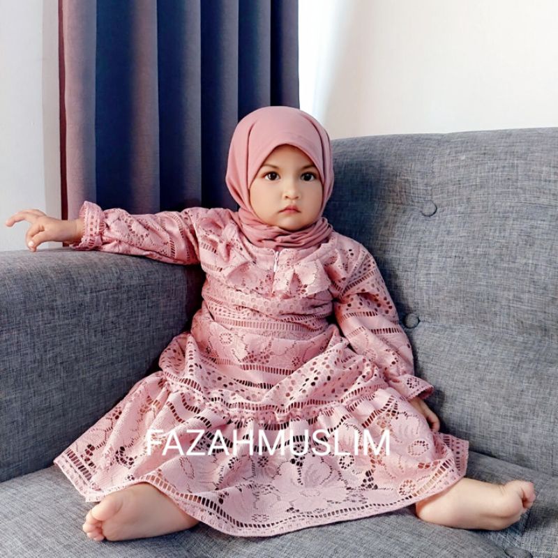 Gamis brukat bayi, Gamis brokat anak, Gamis pesta bayi, Baju muslim bayi, Baju muslim anak, Gamis aqiqoh aqiqah bayi, Gamis anak lucu, Gamis kondongan anak, Gamis simpel bayi dan anak, Gamis abaya bayi, Gamis abaya anak