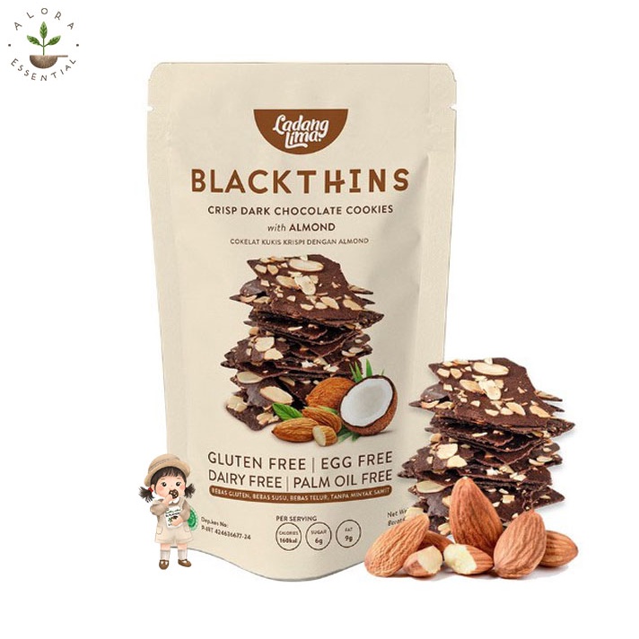 Ladang Lima Blackthins Cookies 100gr