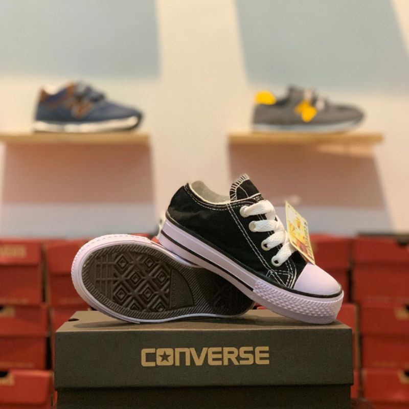 Sepatu Converse Anak Sekolah Laki Laki Perempuan Warna Hitam Formal COD (Bayar di Tempat) PREMIUM QUALITY