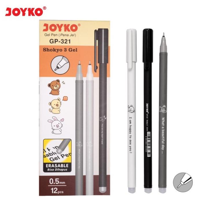 

DISKON Erasable Gel Pen / Pulpen Bisa Dihapus Joyko GP-321 Shokyo 3 Gel