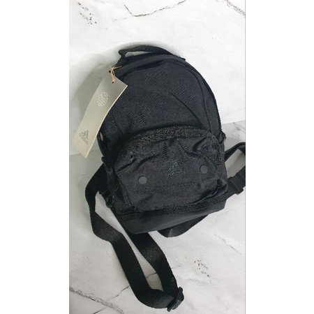 Adidas backpack small unisex black ransel nylon original