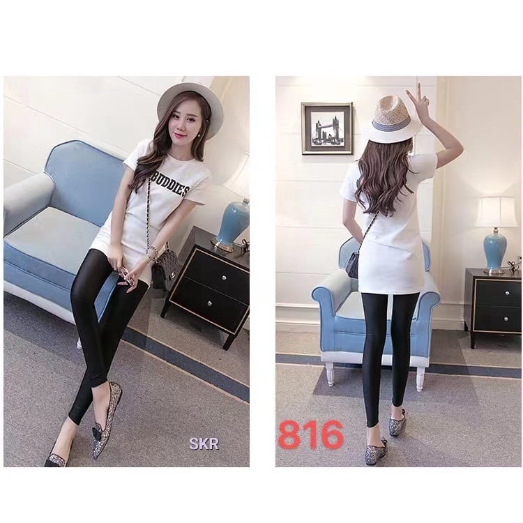 LEGGING PANJANG WANITA IMPORT BAHAN MENGKILAT