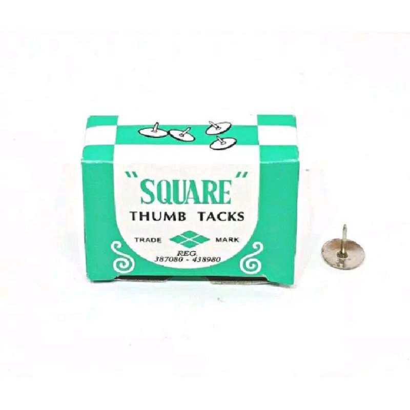 

12 pak (1 Box) Paku Payung Square Paku Pines Paku Jamur Thumb Tacks