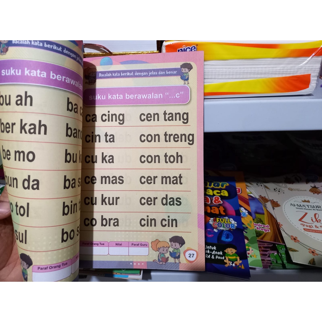 Buku Belajar Membaca Pintar Membaca Suku Kata Dan Kata Untuk Anak Paud Tk Sd (Brian Publisher)