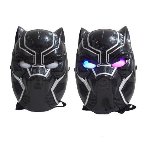 TOPENG MAINAN ANAK BLACK PANTHER LED LAMPU KE84