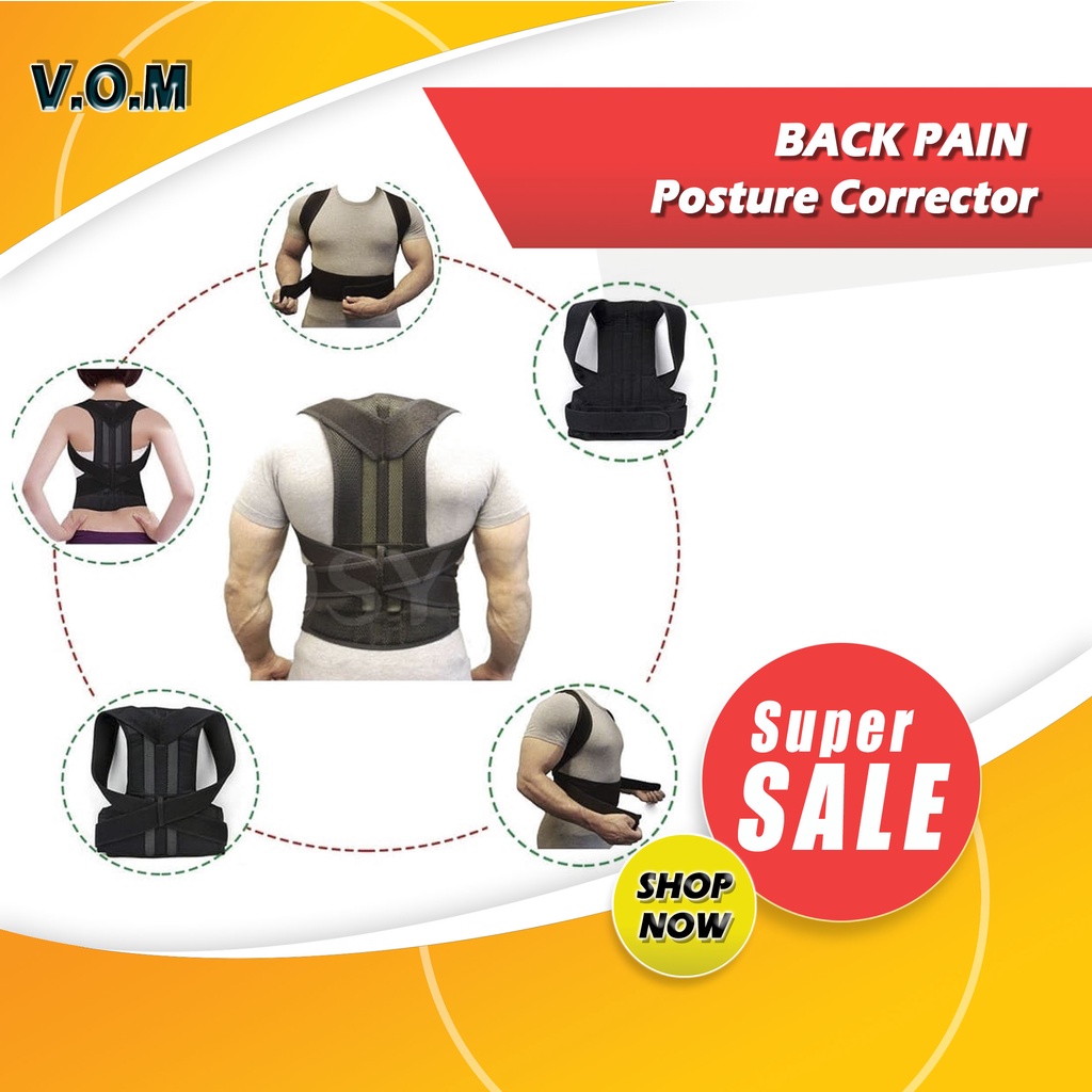 BACK PAIN Posture Corrector Penyangga Tulang Belakang Penegak Punggung - 0699