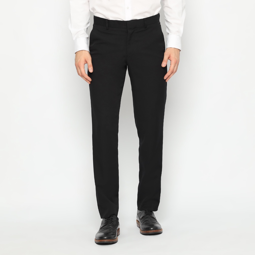 Celana Formal Hitam  Pria Slimfit Andre Laurent (709)